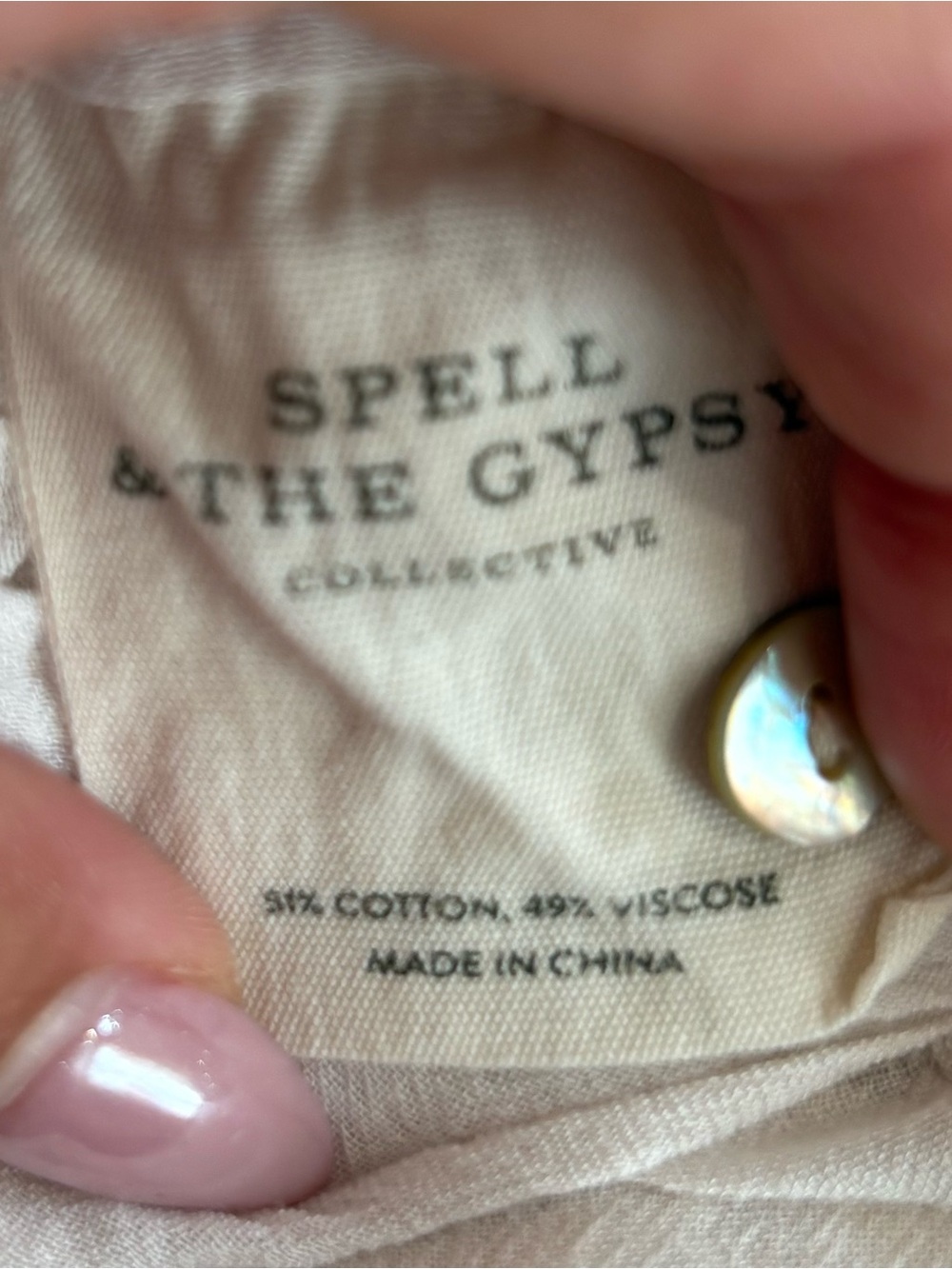 Spell and the Gypsy Cinder blouse cream white xsmall - Picture 7 of 7